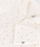 Babies' Starry Velour Pyjamas MARSHMALLOW white/GRIS grey
