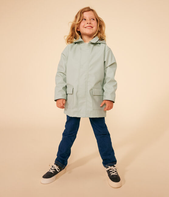 Children's unisex iconic recycled raincoat HERBIER green