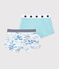 Boys' Green Cotton and Lyocell Boxer Shorts - 2-Pack variante 1