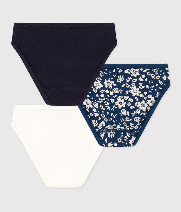 Girls' Flower Cotton Briefs - 3-Pack multicolor