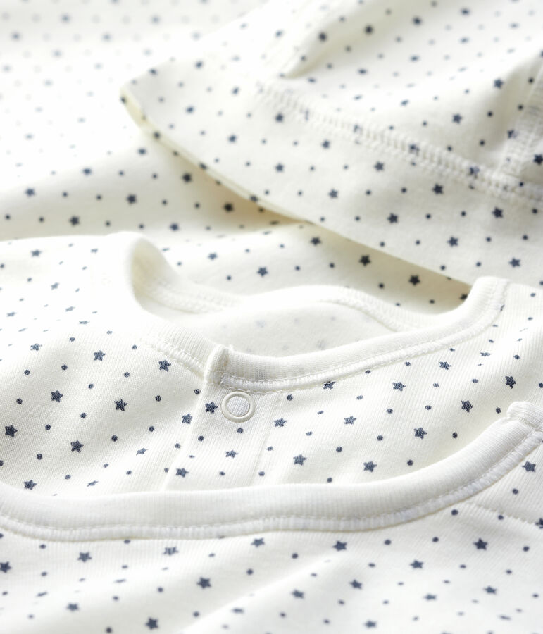 Babies' White Starry Organic Cotton Newborn Gift Set multicolor