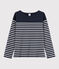 Women's iconic Breton top SMOKING blue/MARSHMALLOW white