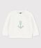 Babies' Sailor Pullover With Anchor Motif MARSHMALLOW white/HERBIER