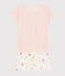 Summer Fruit Pattern Organic Cotton Short Pyjamas FLEUR pink/MULTICO white