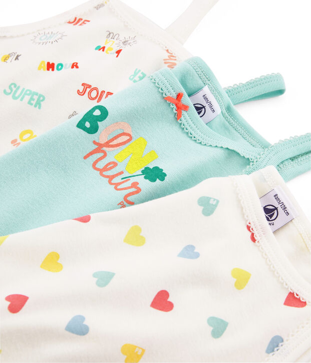 Girls' Strappy Tops - 3-Piece Set multicolor