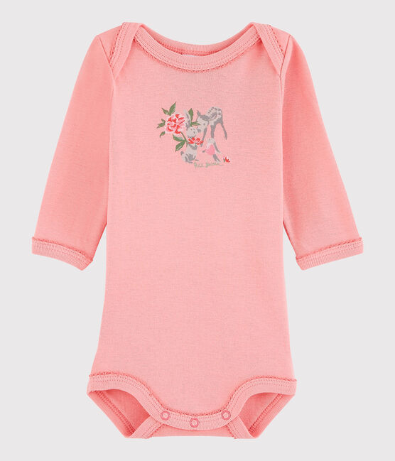 Baby Girls' Long-Sleeved Bodysuit Gretel pink