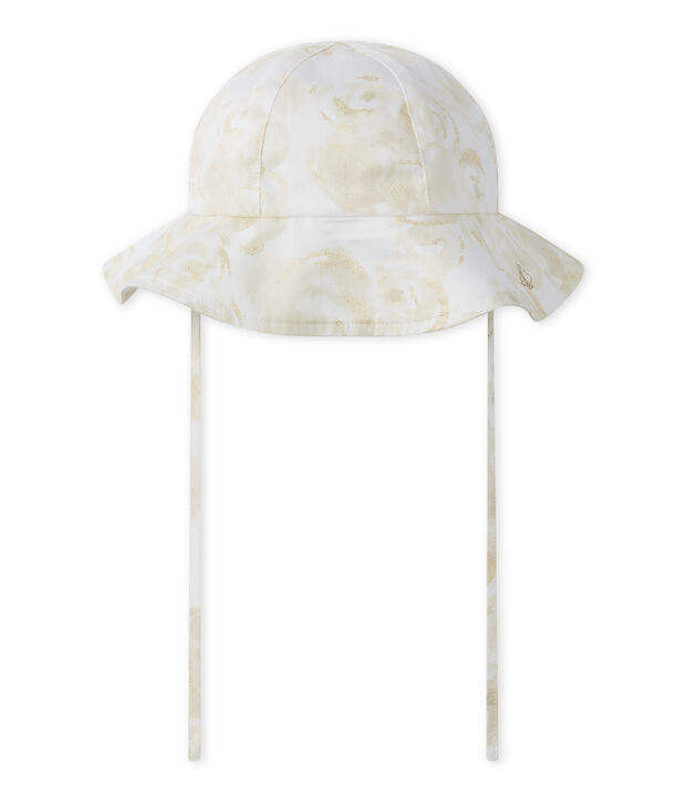 Baby girl's hat white/multicolor