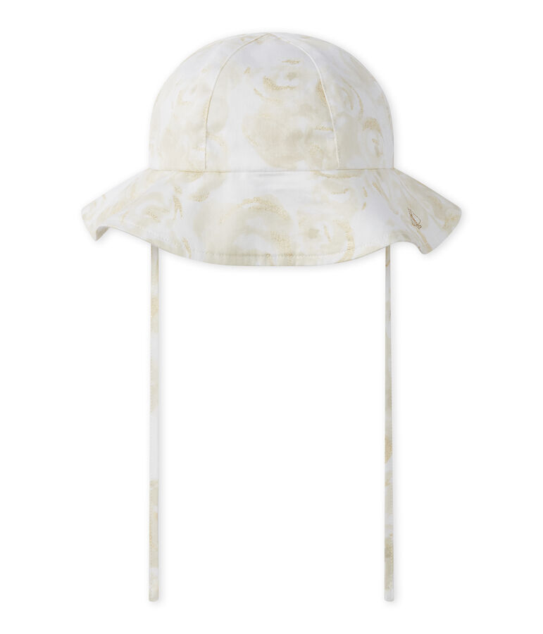 Baby girl's hat white/multicolor