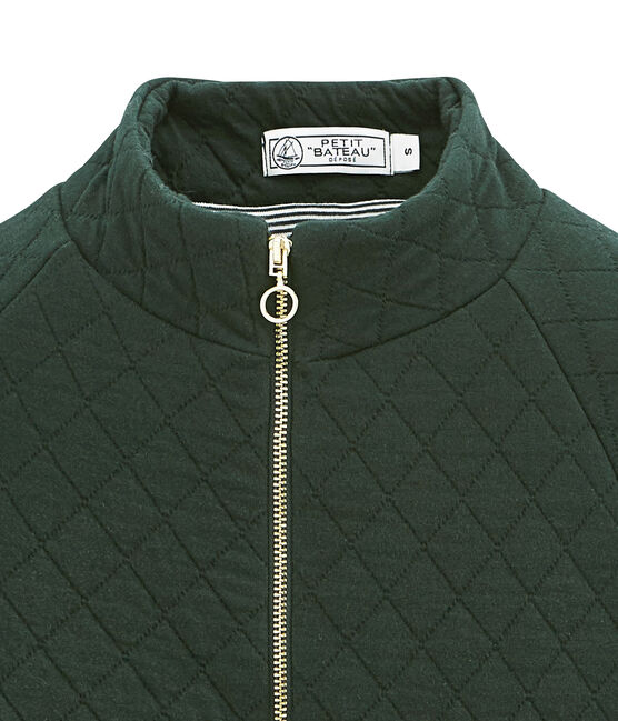 women's quilted cardigan SHERWOOD green