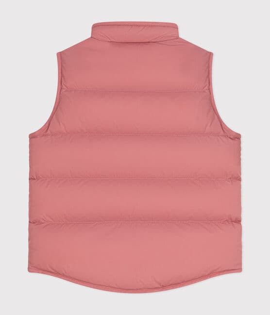 Children's Sleeveless Quilted Padded Jacket ROSEWOOD pink