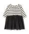 Baby Girl tutu dress COQUILLE beige/CAPECOD grey
