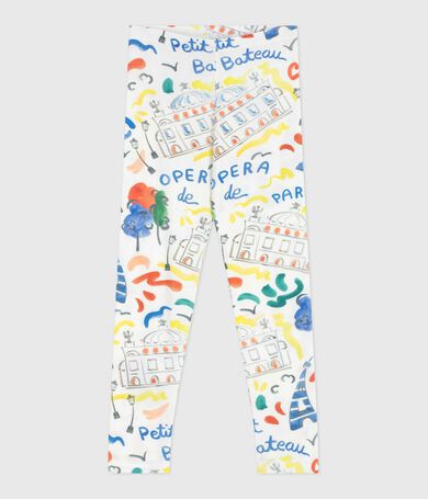Children's printed cotton leggings