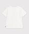 Children's short-sleeved printed T-shirt white