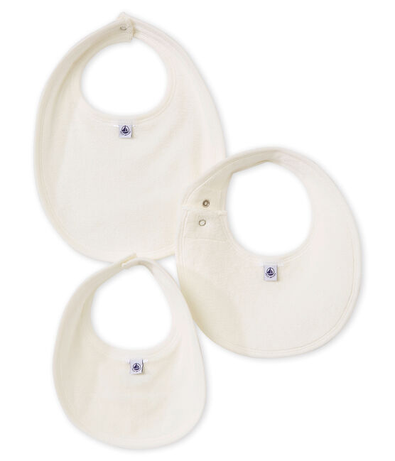 Set of 3 unisex baby's bibs variante 1