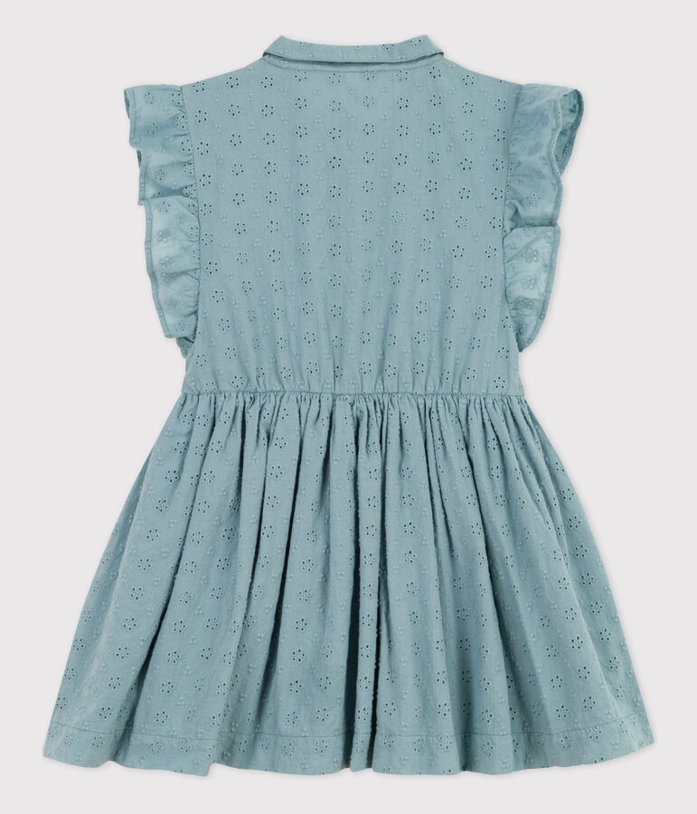 Girls' Broderie Anglaise Dress green