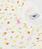 Babies' short fruit print cotton jumpsuit white/pink