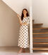 Women's heart-print cotton nightdress