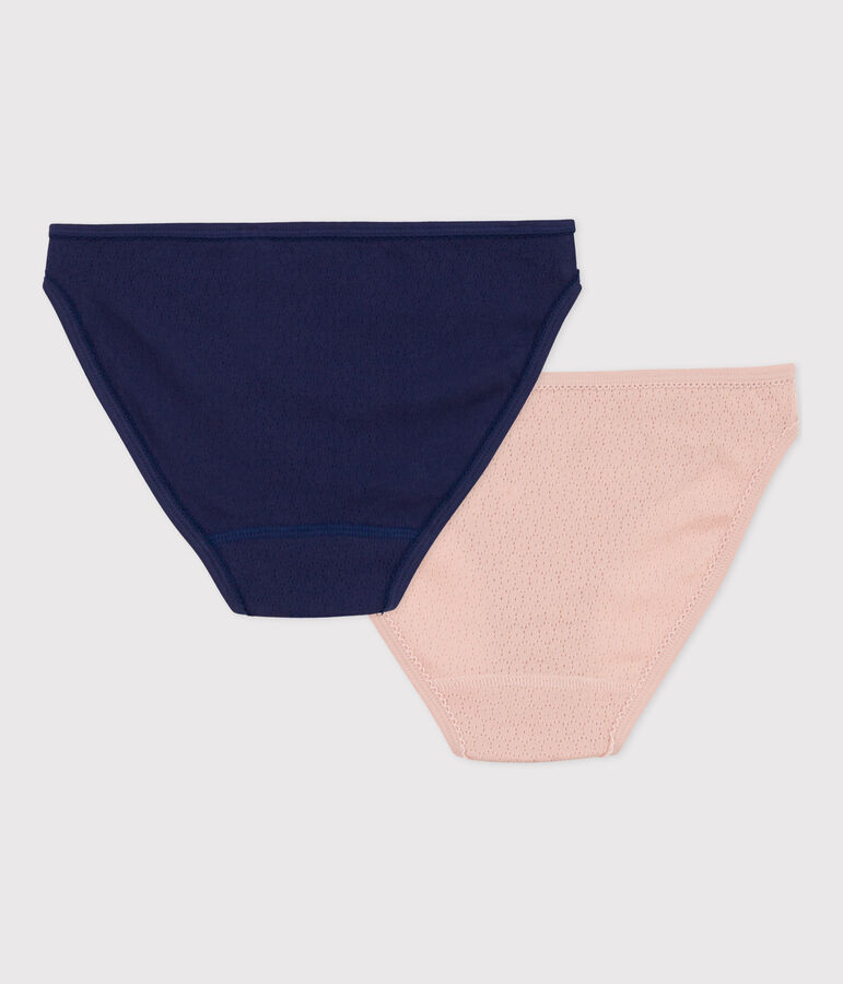 Women's Openwork Cotton Briefs - 2-Pack multicolor