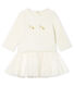 Baby Girls' Long-Sleeved Dual Material Dress