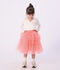 Children's midi-length skirt in plain tulle FLAMAND