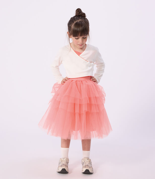 Children's midi-length skirt in plain tulle FLAMAND