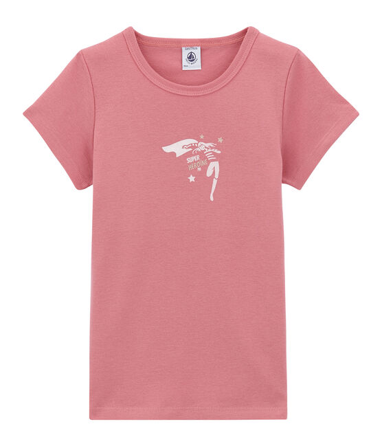 Girl's long sleeved T-shirt CHEEK pink
