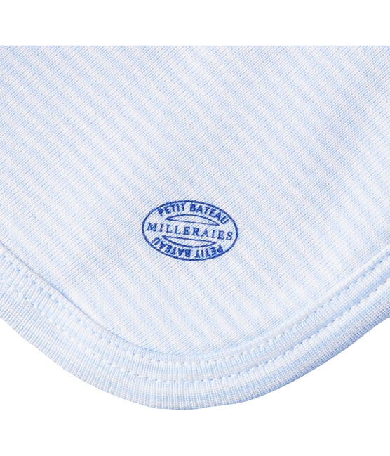 Babies' Ribbed Bunny Comforter LAIT white/FRAICHEUR blue