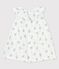 Babies' Short-Sleeved Organic Cotton Gauze Floral Print Dress MARSHMALLOW white/MULTICO white