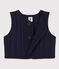 Babies' Unisex Quilted Tube Knit Bodywarmer SMOKING blue