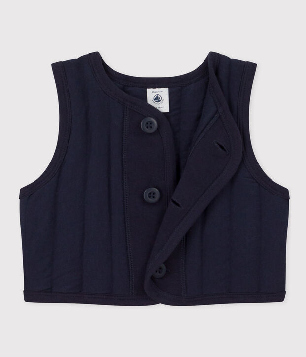 Babies' Unisex Quilted Tube Knit Bodywarmer SMOKING