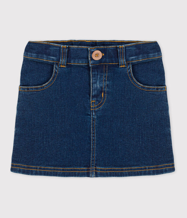 Girls' Straight-Fit Denim Skirt blue