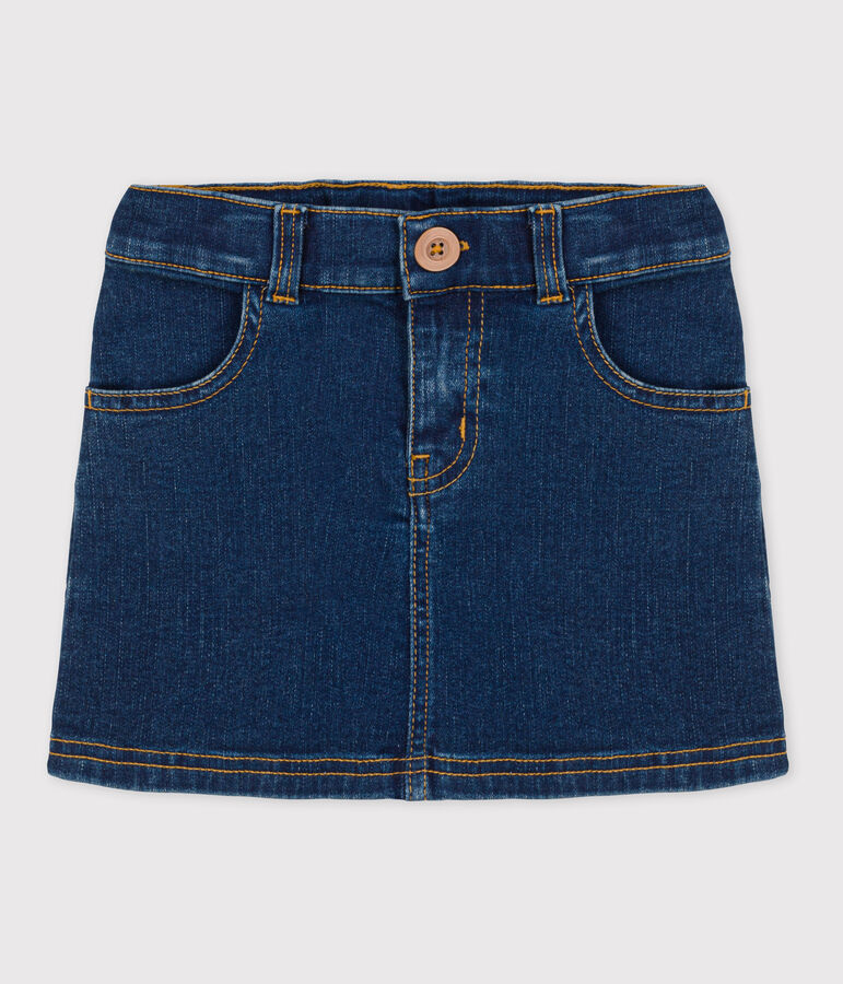 Girls' Straight-Fit Denim Skirt blue