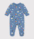Babies' brushed fleece space print pyjamas