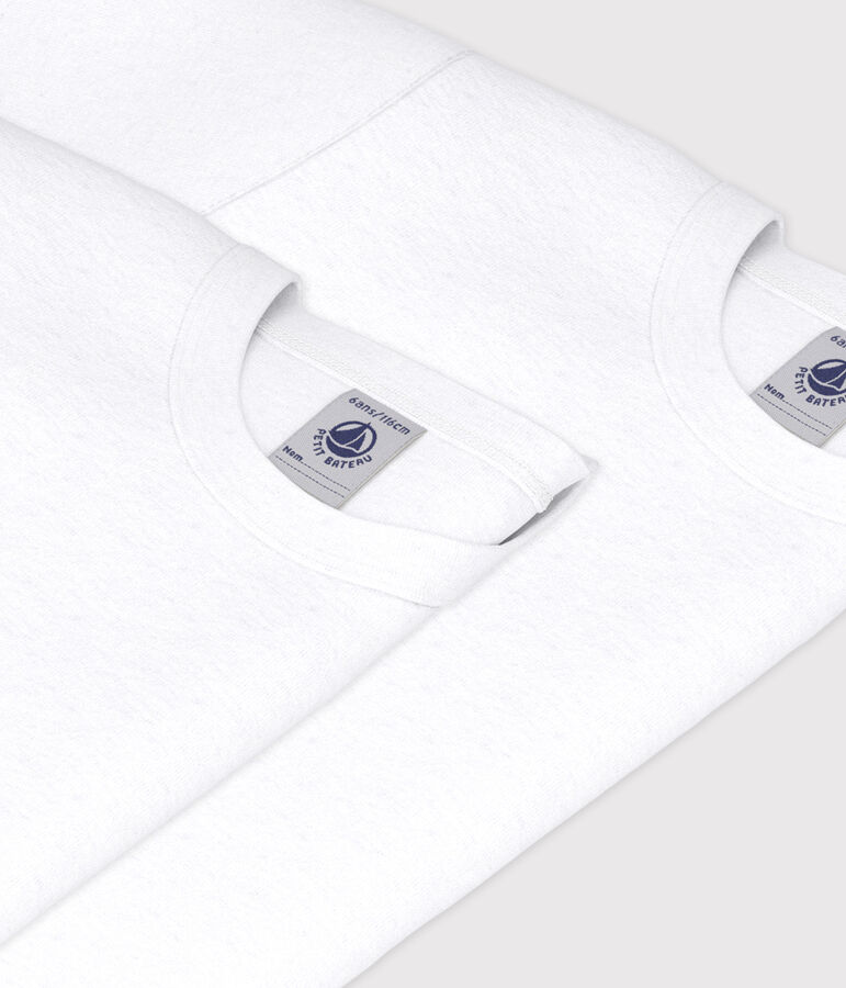 Boys' White Short-sleeved T-Shirt - 2-Pack variante 1