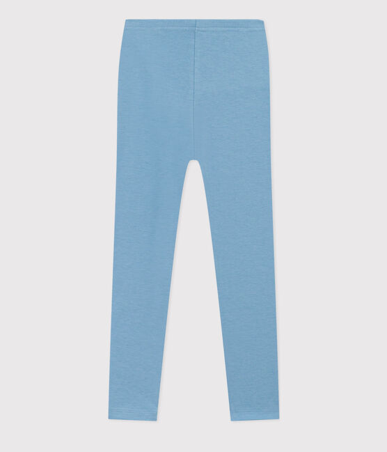 Girls' Elastane Jersey Leggings AZUL blue