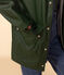 Iconic Recycled Fabric and Organic Cotton Raincoat AVORIAZ green