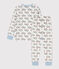 Children's Unisex Tractor Cotton Pyjamas MARSHMALLOW white/MULTICO white