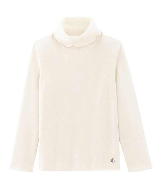 Girls' Undershirt MARSHMALLOW white/OR yellow