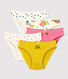 Girls' Panther Print Cotton Briefs - 5-Pack
