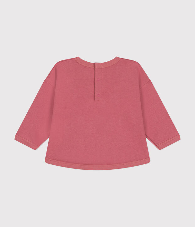 Babies' fleece sweatshirt pink
