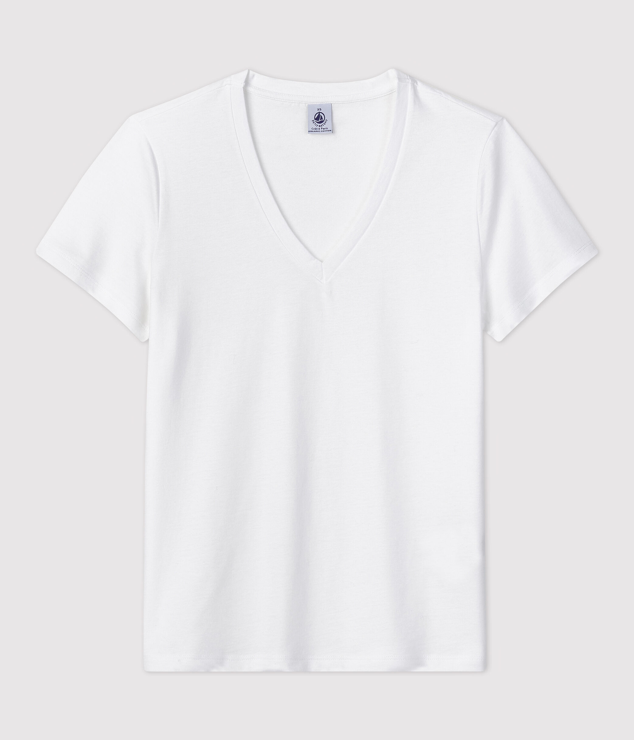 Women s Straight V Neck Cotton T Shirt A06U801