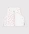 Babies' sleeveless cotton gauze cardigan printed with little hearts white/multicolor