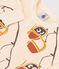 Babies' Patterned Fleece Sweatshirt AVALANCHE white/MULTICO