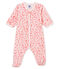 Baby girl's sleepsuit VIENNE pink/MULTICO white