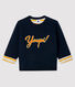 Baby boy's tubular knit sweatshirt