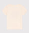 Girls' Printed Cotton T-Shirt AVALANCHE Ecru