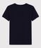 Women's Iconic Organic Cotton T-Shirt With Decorative Stitching SMOKING blue