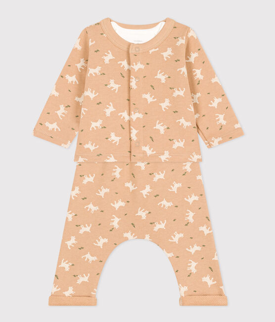 Babies' Patterned Fleece Outfit TOURONE /MULTICO