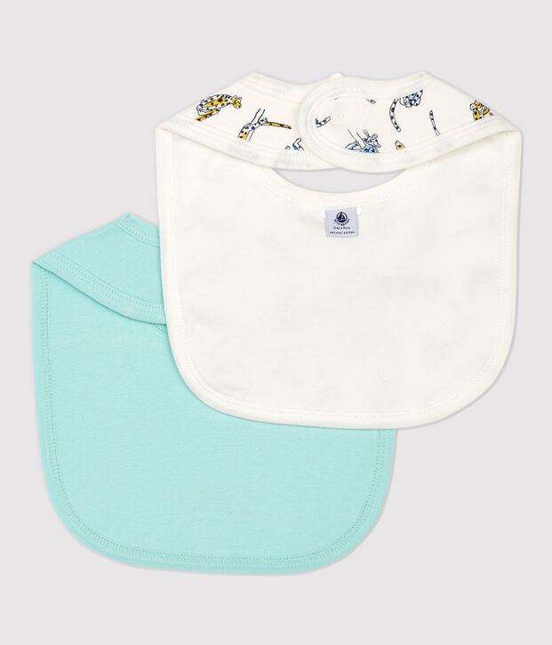 Organic Cotton Baby Bibs - 2-Pack multicolor