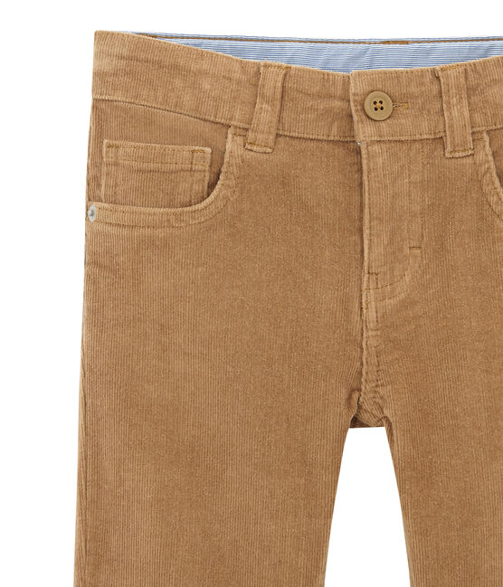 Boy's corduroy trousers BRINDILLE brown